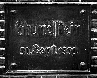 Grundstein, 30. September 1930